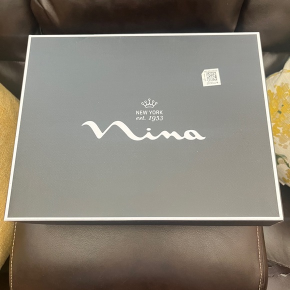 Nina Women's Haven Block Heel Dress Sandals – Size 8 1/2 M - Navy - Picture 6 of 8